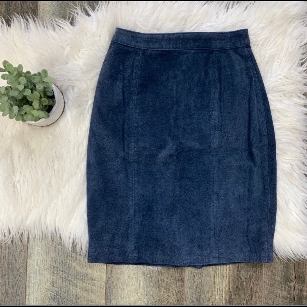 Leather Pencil Skirt size 3/4